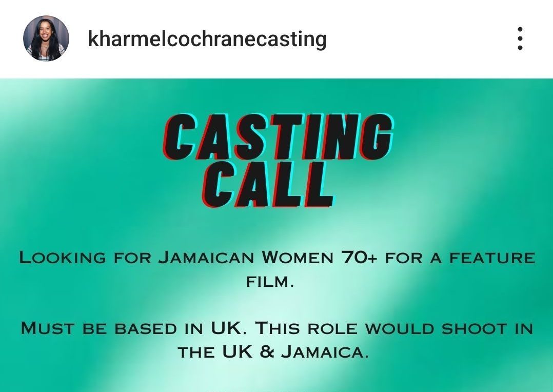 Open Casting Call from Kharmel Cochrane