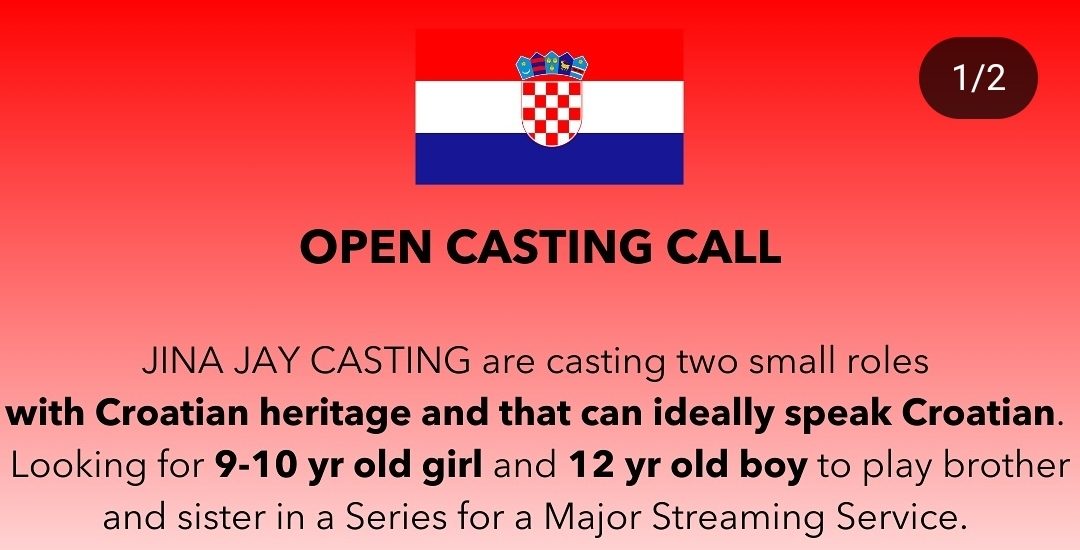 Open Casting Call From Jina Jay Casting