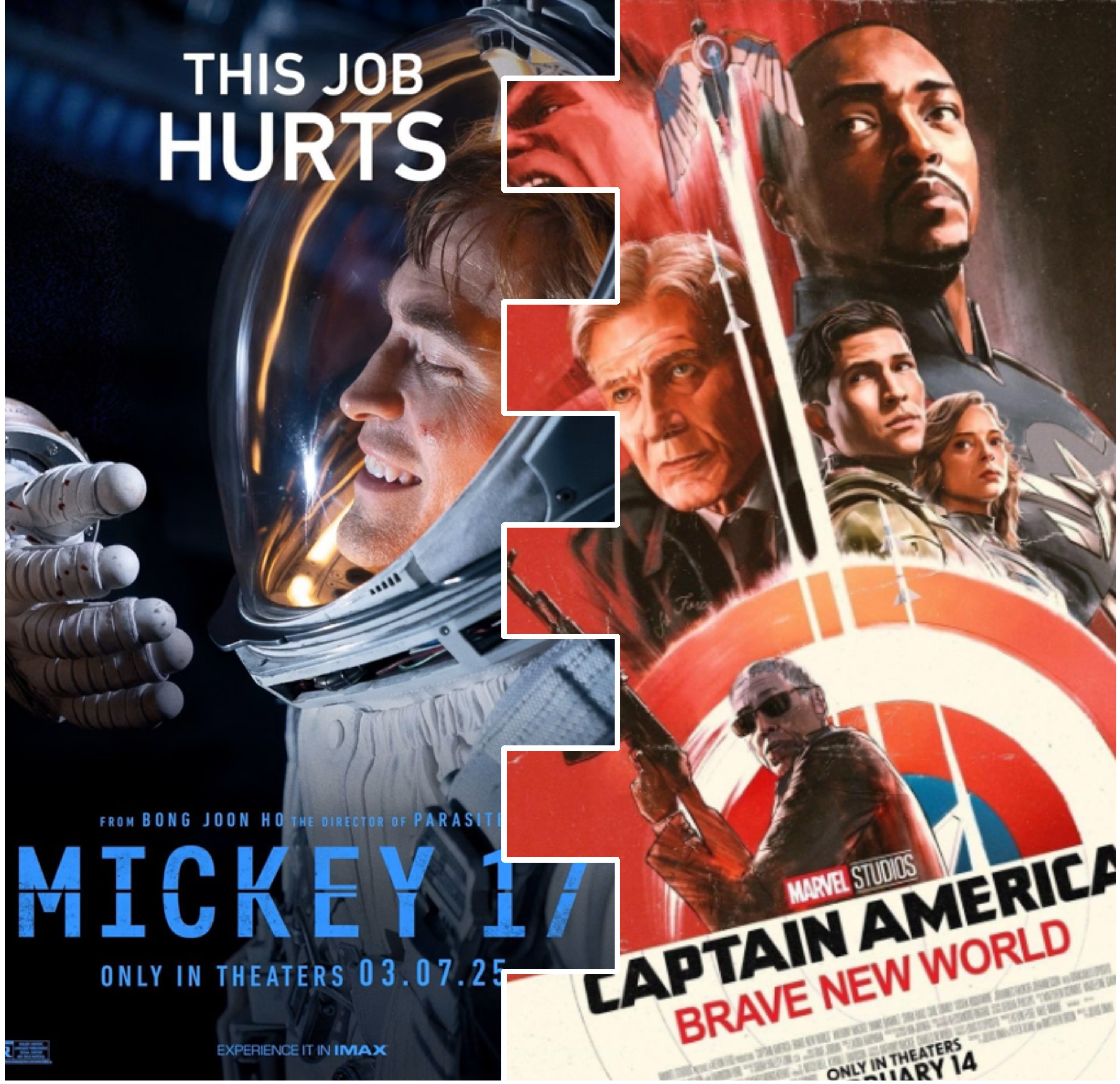Box Office Results – ‘Mickey 17’ vs ‘Captain America: Brave New World’