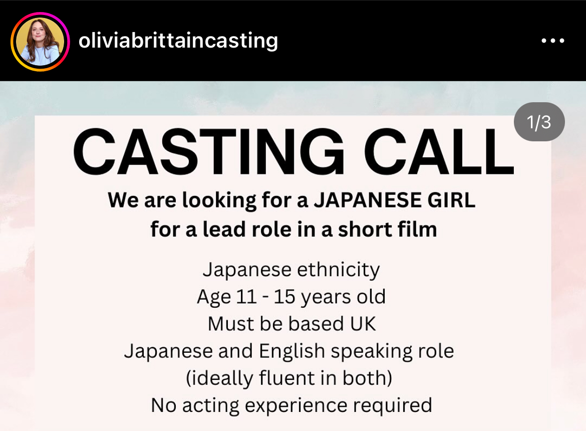 Another Open Casting Call From Olivia Brittain Casting