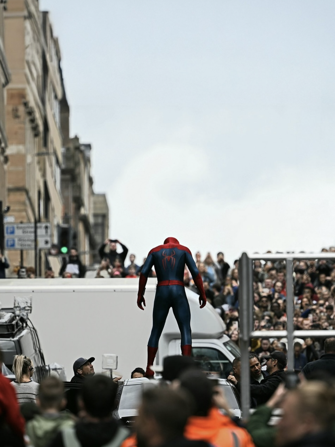 Spider-Man Swings Through Streets Of Glasgow