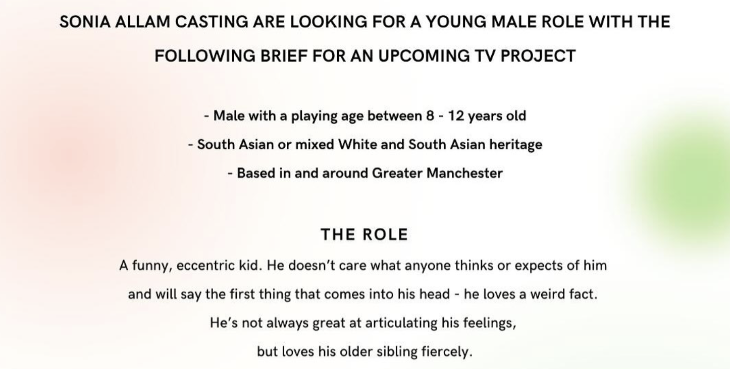 Open Casting From Sonia Allam