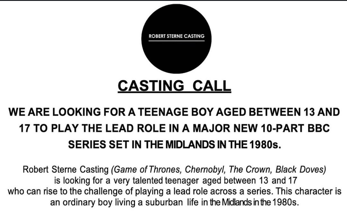 Open Casting From Robert Sterne
