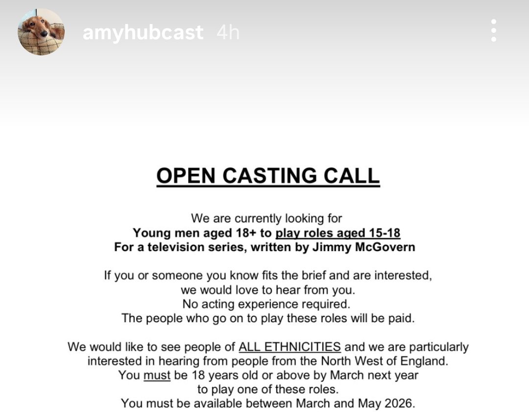 Open Casting From Amy Hubbard Casting