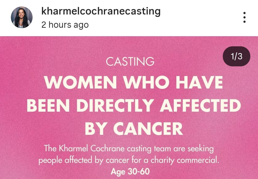 Open Casting From Kharmel Cochrane