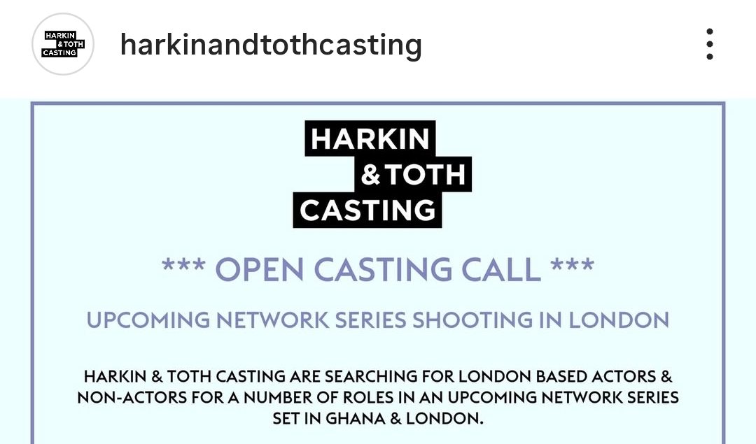 Open Casting From Harkin & Toth Casting