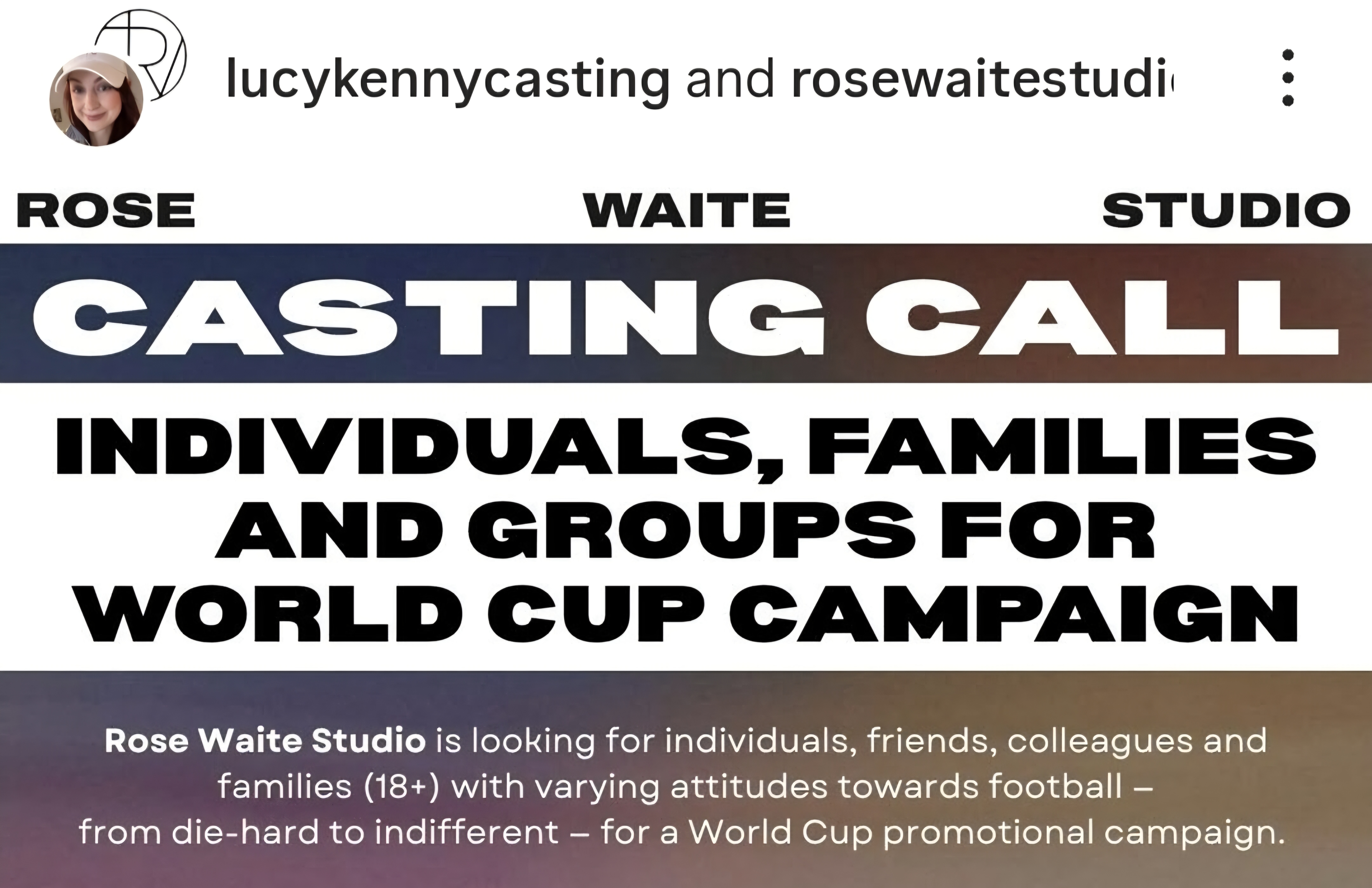 Open Casting From Rose Waite Studio