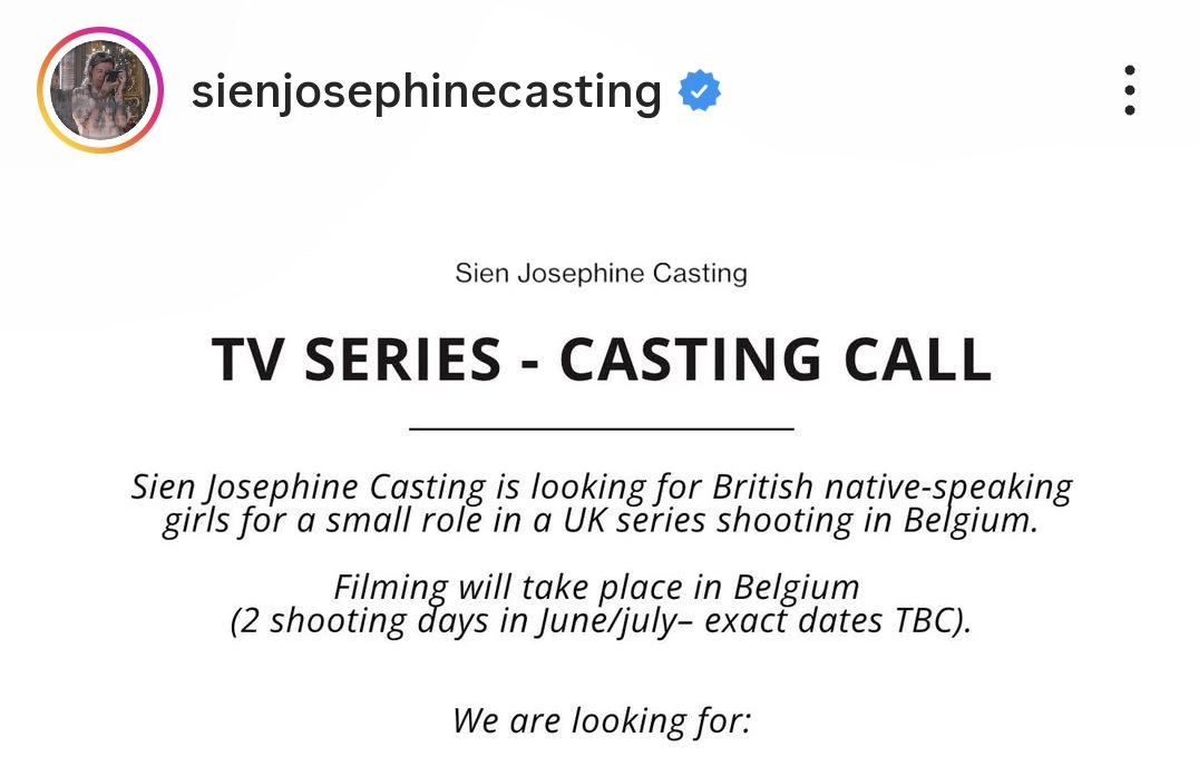 Open Call From Sien Josephine Casting