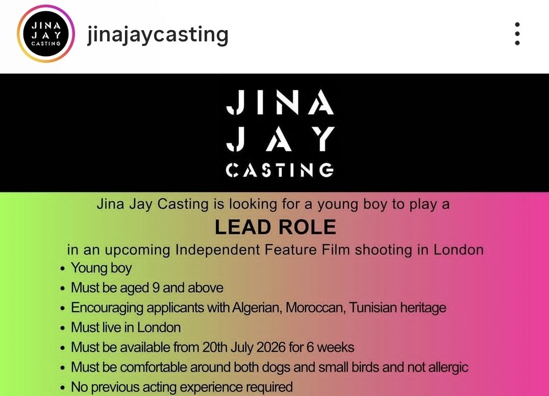 Open Call From Jina Jay Casting