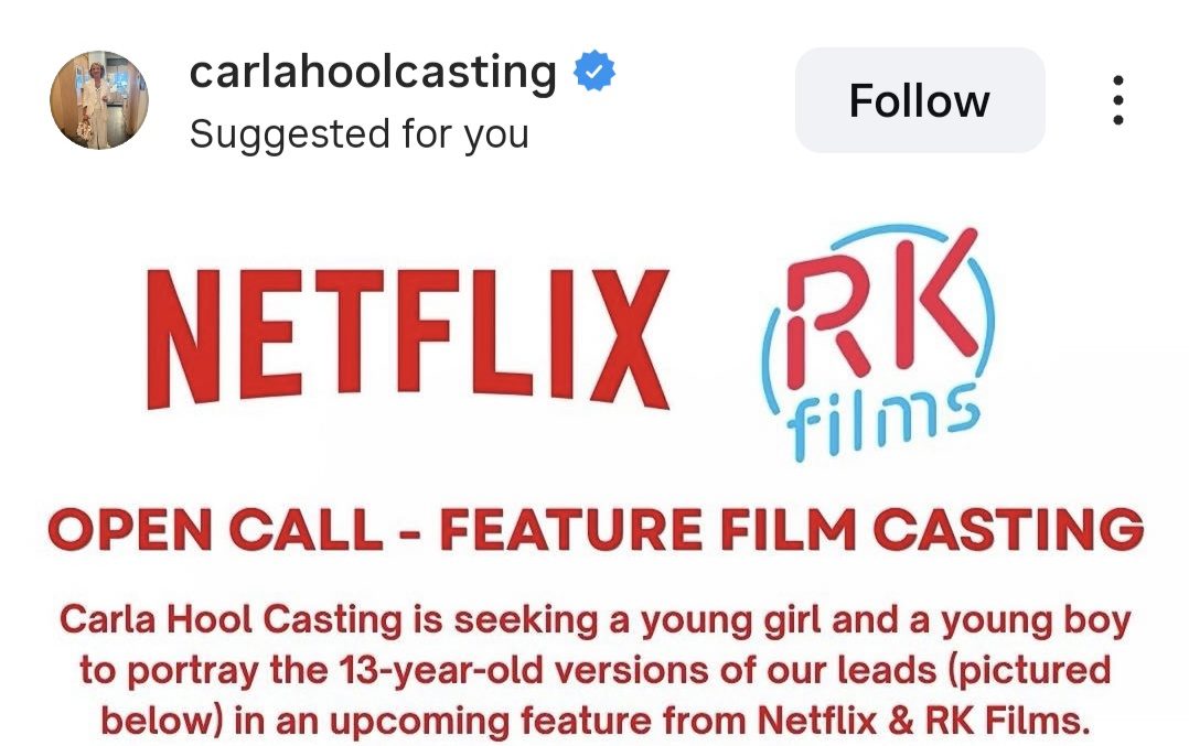Open Call From Carla Hool Casting