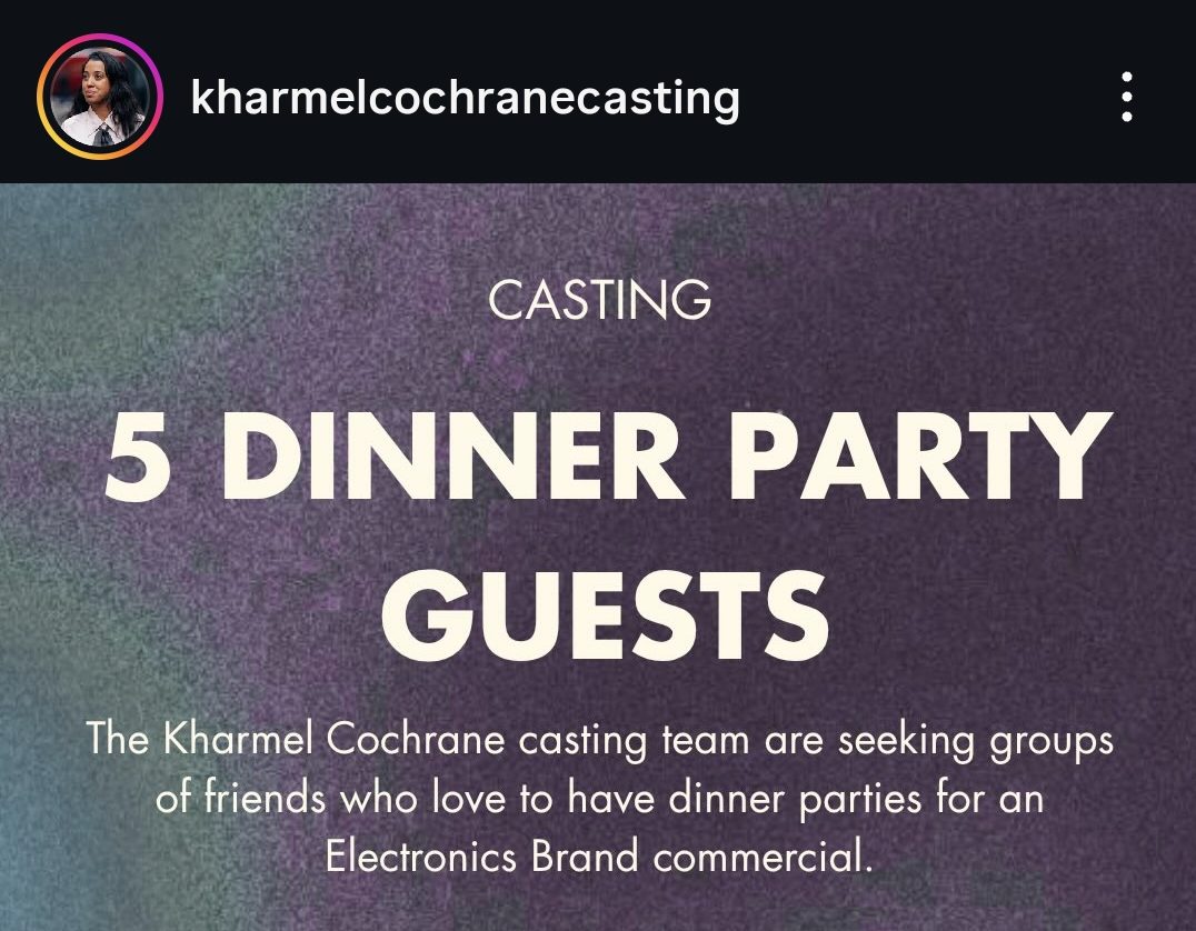 Open Call From Kharmel Cochrane Casting